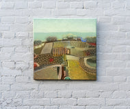 Original art for sale at UGallery.com | The Seasons and the Weather by Rob van Hoek | $1,400 | oil painting | 19.7' h x 19.7' w | thumbnail 3