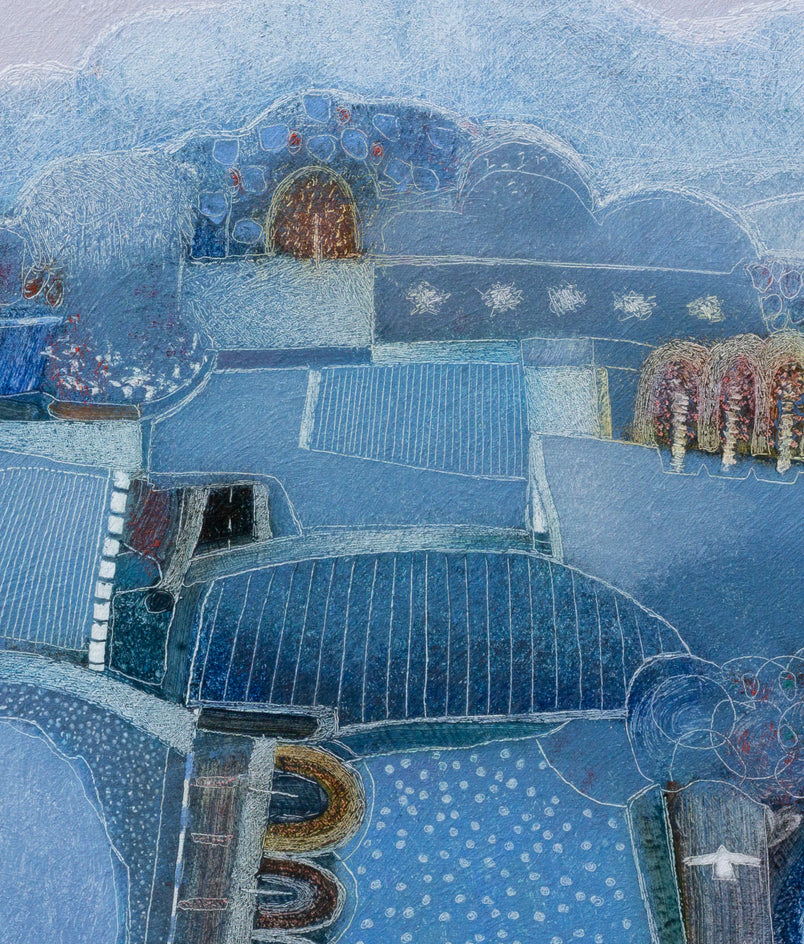 This Island of Blue by Rob van Hoek |  Closeup View of Artwork 