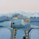 Original art for sale at UGallery.com | This Island of Blue by Rob van Hoek | $1,375 | oil painting | 23.6' h x 23.6' w | thumbnail 1