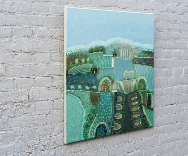 Through the Valley by Rob van Hoek |  Side View of Artwork 