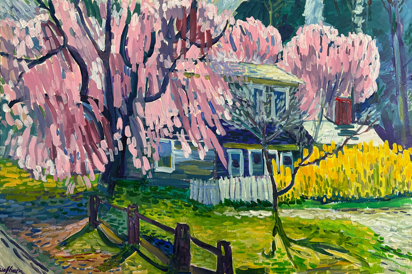Azalea and Dogwood by Robert Hofherr |  Artwork Main Image 