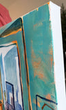 Original art for sale at UGallery.com | Bank Street Interior by Robert Hofherr | $1,175 | acrylic painting | 30' h x 24' w | thumbnail 2