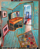Original art for sale at UGallery.com | Bank Street Interior by Robert Hofherr | $1,175 | acrylic painting | 30' h x 24' w | thumbnail 3