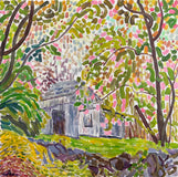 Original art for sale at UGallery.com | Barn on Myrtle Street by Robert Hofherr | $1,000 | acrylic painting | 24' h x 24' w | thumbnail 1