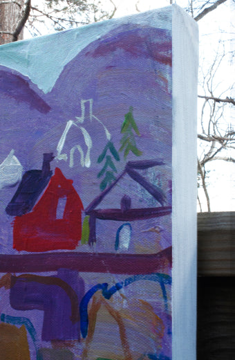 Coastal Composition by Robert Hofherr |  Side View of Artwork 