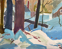 Original art for sale at UGallery.com | Colors of Winter by Robert Hofherr | $1,025 | acrylic painting | 24' h x 30' w | thumbnail 1