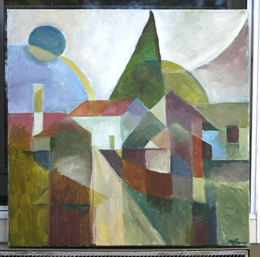 Composition with Blue Sun by Robert Hofherr |  Context View of Artwork 