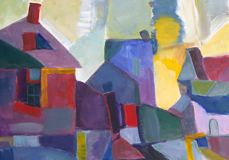 Composition with Shapes by Robert Hofherr |   Closeup View of Artwork 