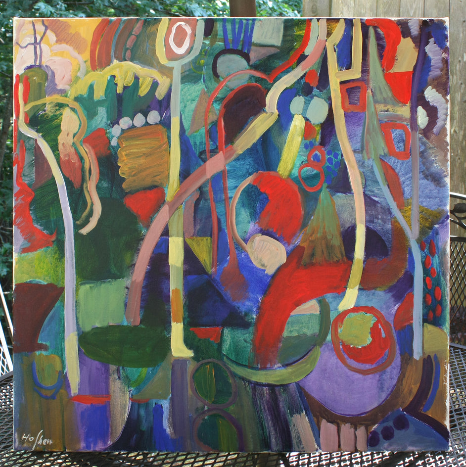 Composition with Trees by Robert Hofherr |  Context View of Artwork 