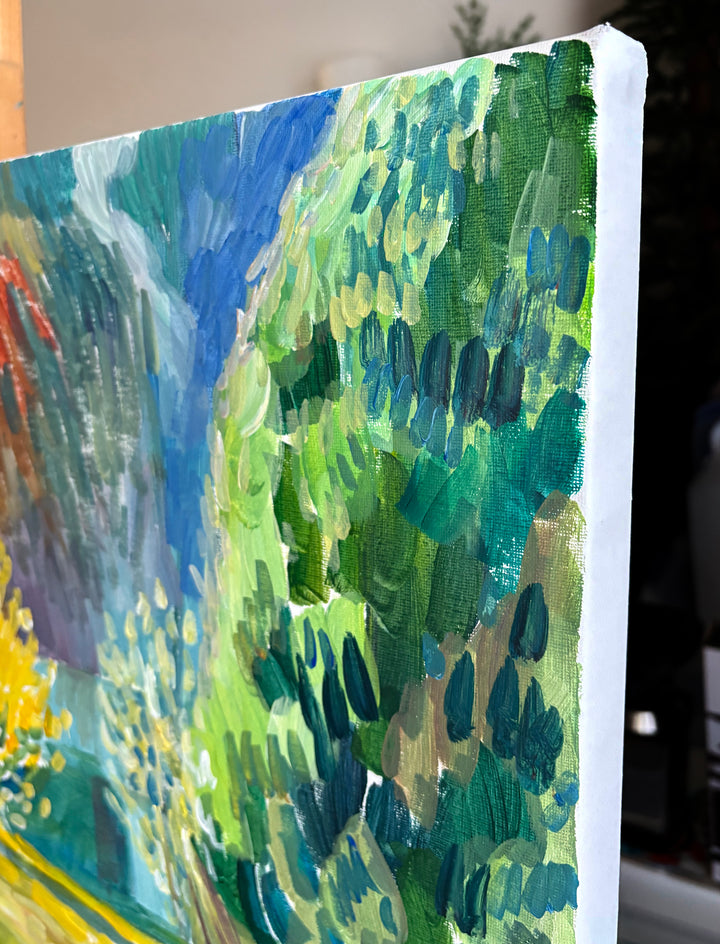 Daybreak by Robert Hofherr |  Side View of Artwork 