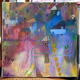 Original art for sale at UGallery.com | Destination Unknown by Robert Hofherr | $475 | acrylic painting | 16' h x 16' w | thumbnail 3