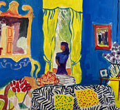 Original art for sale at UGallery.com | Drawing Room with Flowers by Robert Hofherr | $1,000 | acrylic painting | 24' h x 24' w | thumbnail 4