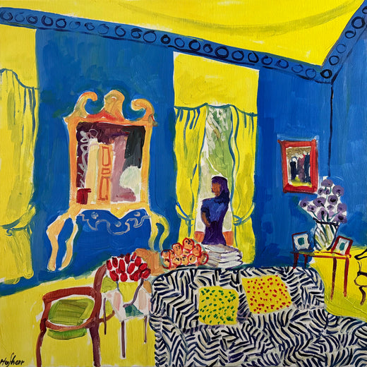 Drawing Room with Flowers by Robert Hofherr |  Artwork Main Image 