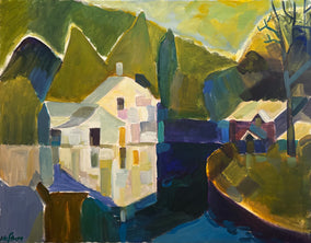 Original art for sale at UGallery.com | Duality by Robert Hofherr | $975 | acrylic painting | 22' h x 28' w