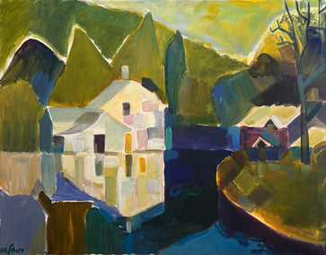 acrylic painting by Robert Hofherr titled Duality