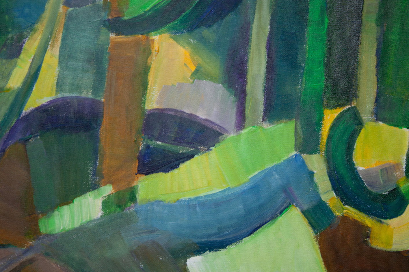 Effect of Morning Sun by Robert Hofherr |  Closeup View of Artwork 