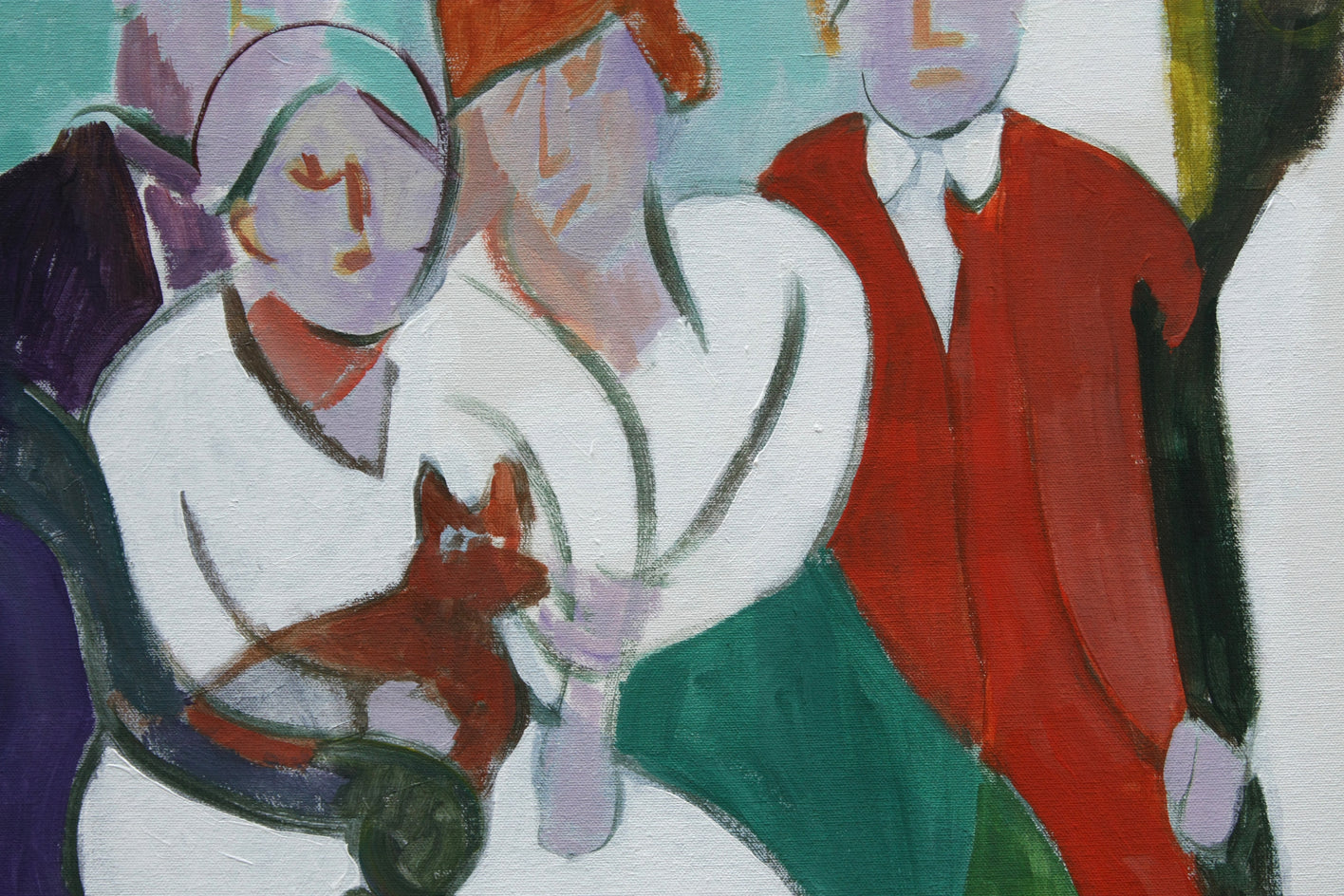 Family Ties by Robert Hofherr |  Closeup View of Artwork 