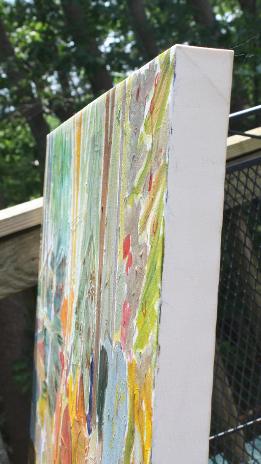 Forest near Pudding Hill by Robert Hofherr |  Side View of Artwork 