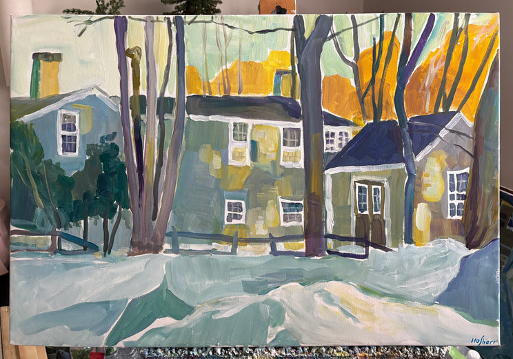 Grey Colonial by Robert Hofherr |  Context View of Artwork 