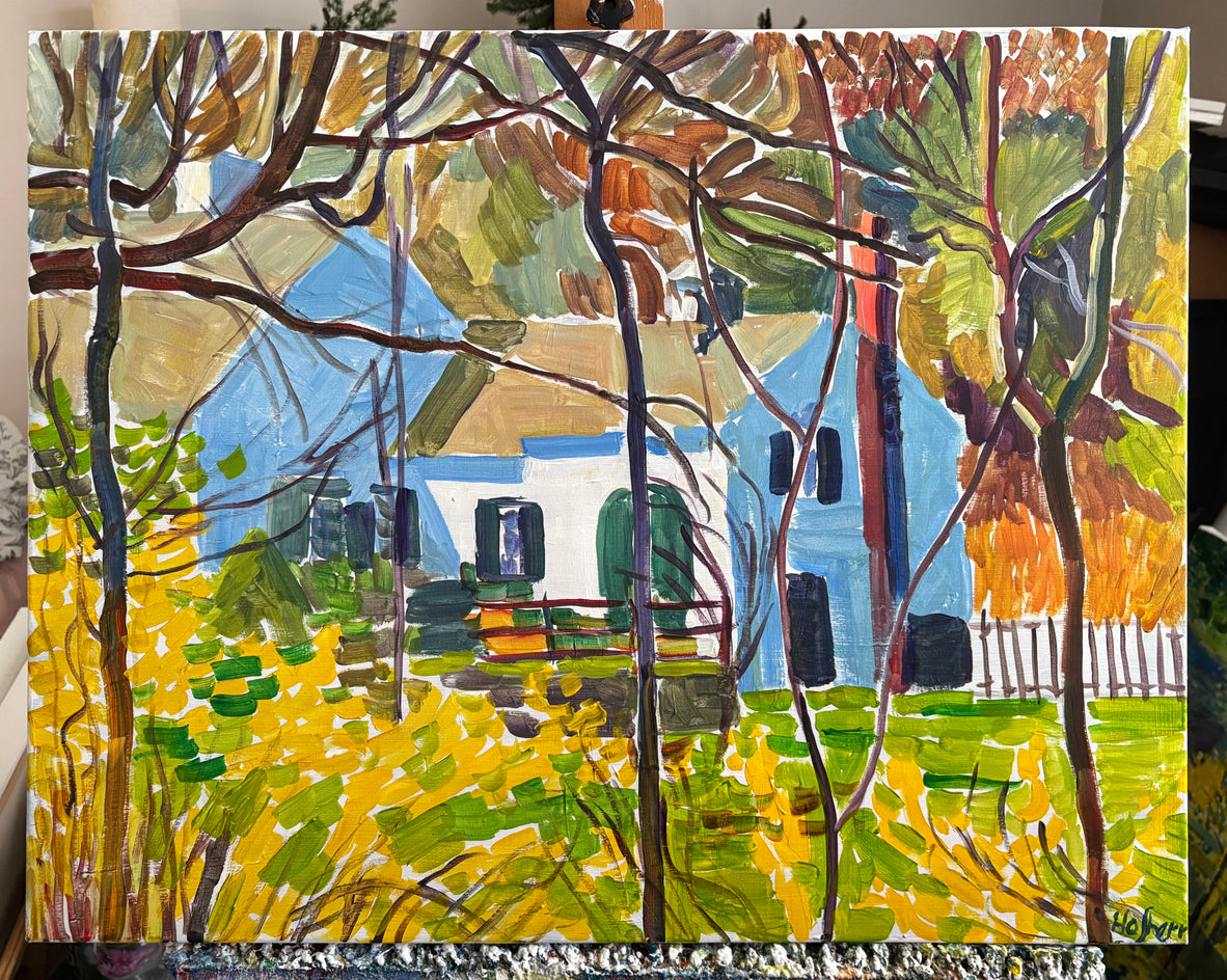 House on Old Ocean Street by Robert Hofherr |  Context View of Artwork 