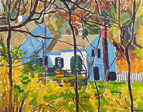 Original art for sale at UGallery.com | House on Old Ocean Street by Robert Hofherr | $1,025 | acrylic painting | 22' h x 28' w | thumbnail 1