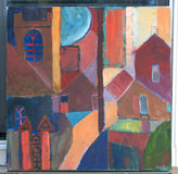 Original art for sale at UGallery.com | In a Northern Town by Robert Hofherr | $1,200 | acrylic painting | 24' h x 24' w | thumbnail 3