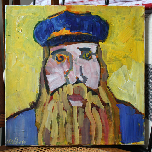 Man with Beard (After Van Gogh) by Robert Hofherr |  Context View of Artwork 
