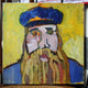 Original art for sale at UGallery.com | Man with Beard (After Van Gogh) by Robert Hofherr | $475 | acrylic painting | 16' h x 16' w | thumbnail 3