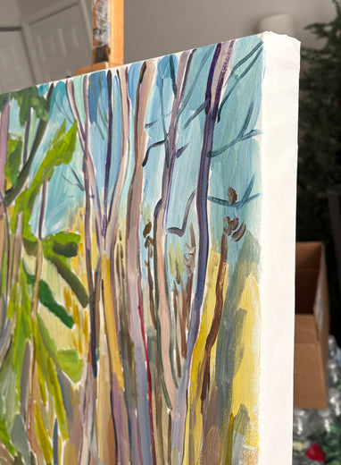 Marsh Near the South River by Robert Hofherr |  Side View of Artwork 