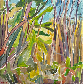 acrylic painting by Robert Hofherr titled Marsh Near the South River