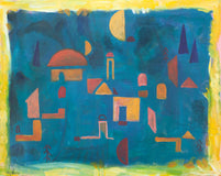 Original art for sale at UGallery.com | Moody Blue by Robert Hofherr | $1,475 | acrylic painting | 24' h x 30' w | thumbnail 1