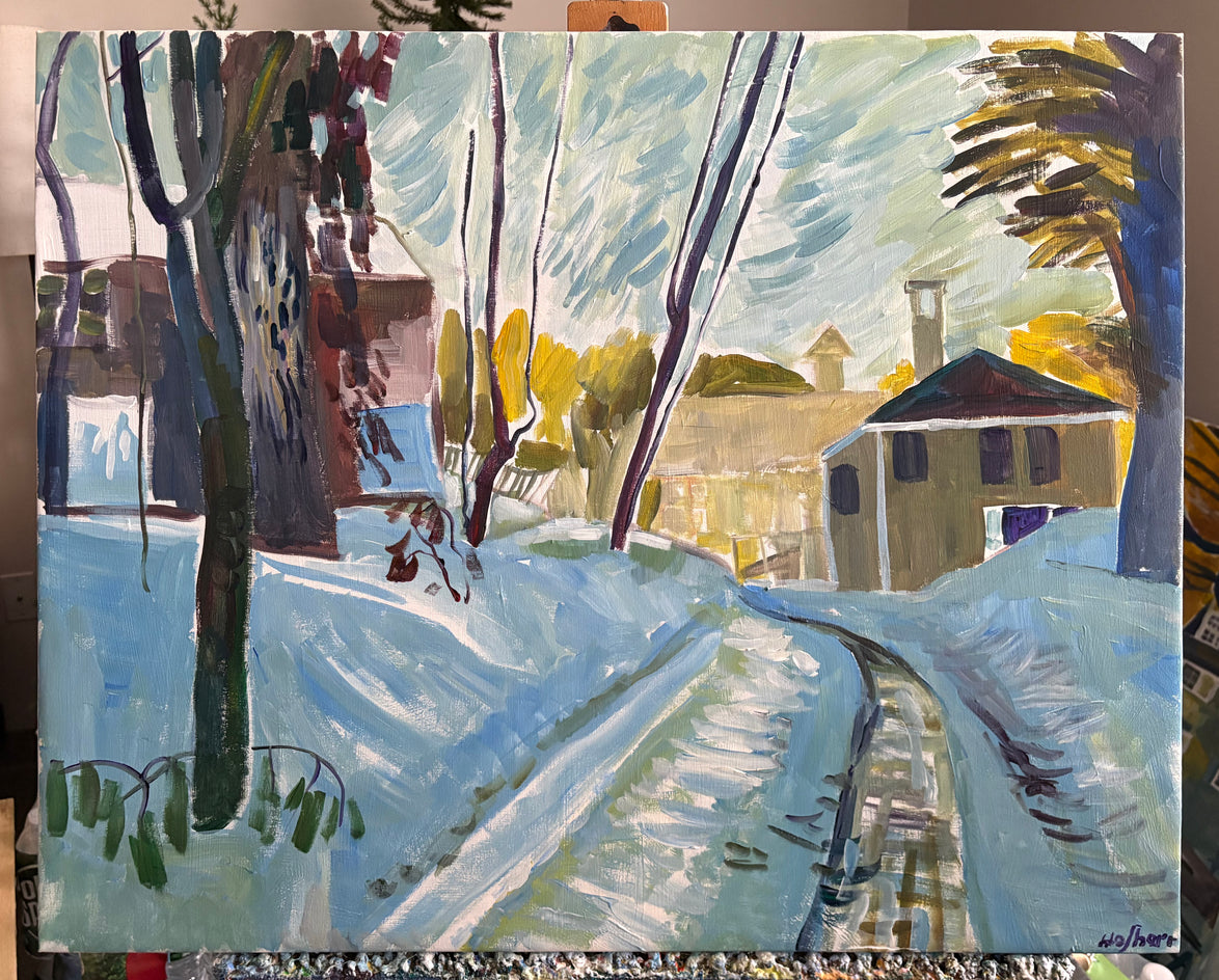 Morning Blues by Robert Hofherr |  Context View of Artwork 