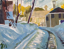 Original art for sale at UGallery.com | Morning Blues by Robert Hofherr | $1,025 | acrylic painting | 24' h x 30' w | thumbnail 4