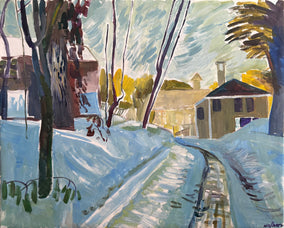 Original art for sale at UGallery.com | Morning Blues by Robert Hofherr | $1,025 | acrylic painting | 24' h x 30' w