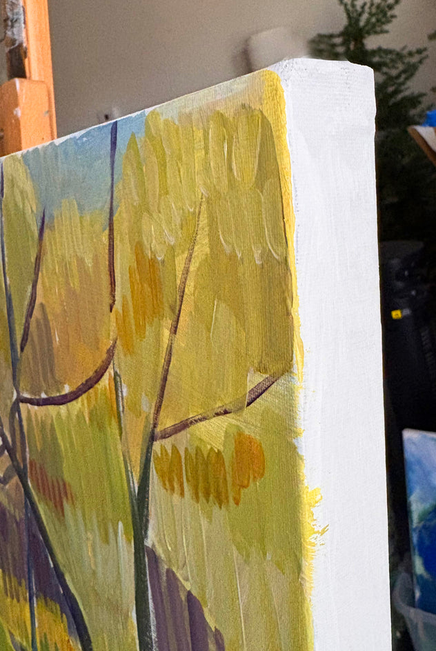 Morning in Mid May by Robert Hofherr |  Side View of Artwork 