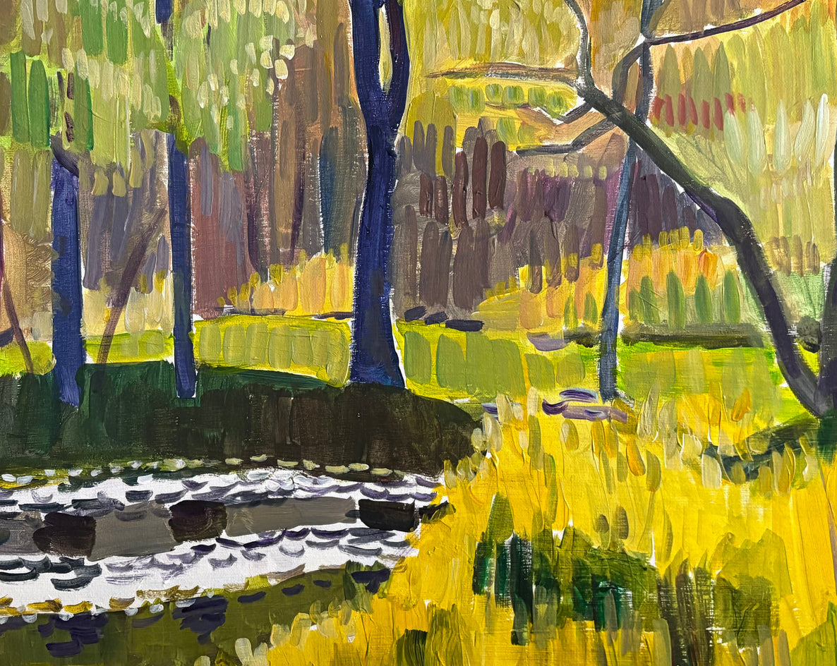 Morning in Mid May by Robert Hofherr |  Closeup View of Artwork 