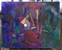 Original art for sale at UGallery.com | Nemorum Domi by Robert Hofherr | $1,375 | acrylic painting | 24' h x 30' w | thumbnail 3