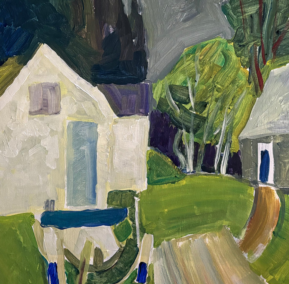 New Harbor, Maine by Robert Hofherr |  Closeup View of Artwork 