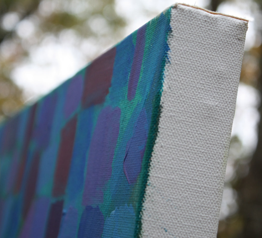 Night Lights by Robert Hofherr |  Side View of Artwork 