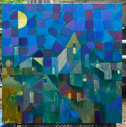 Night Lights by Robert Hofherr |  Context View of Artwork 