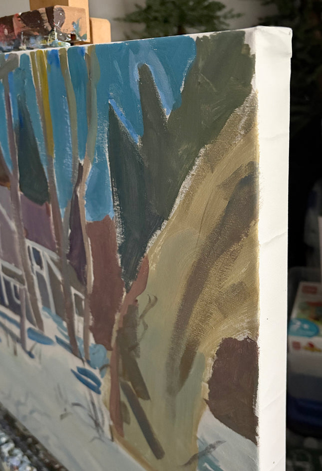 Old Gray by Robert Hofherr |  Side View of Artwork 