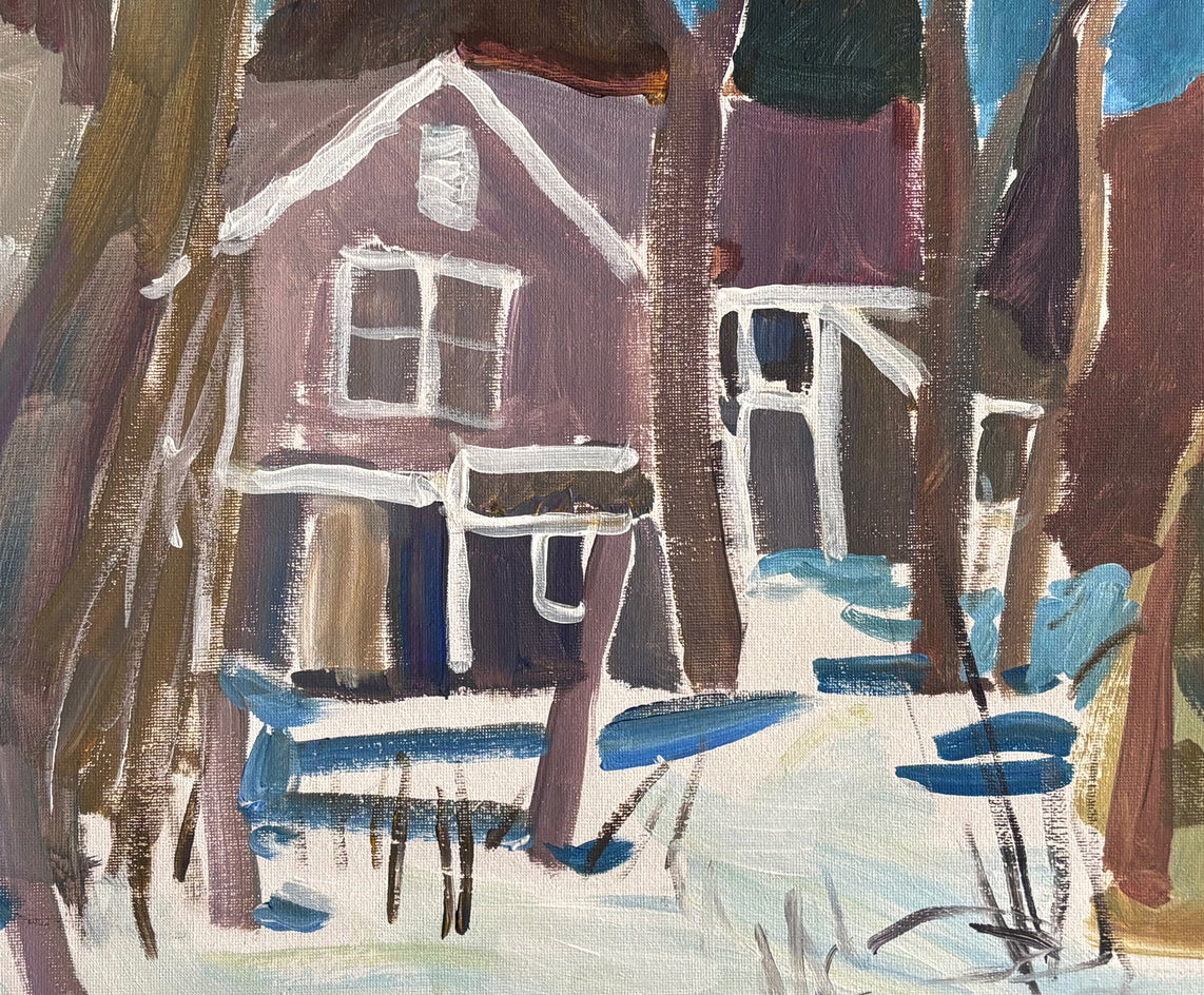 Old Gray by Robert Hofherr |  Closeup View of Artwork 