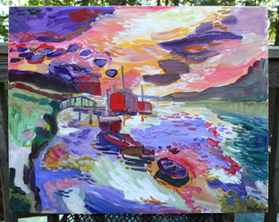 On the River by Robert Hofherr |  Context View of Artwork 