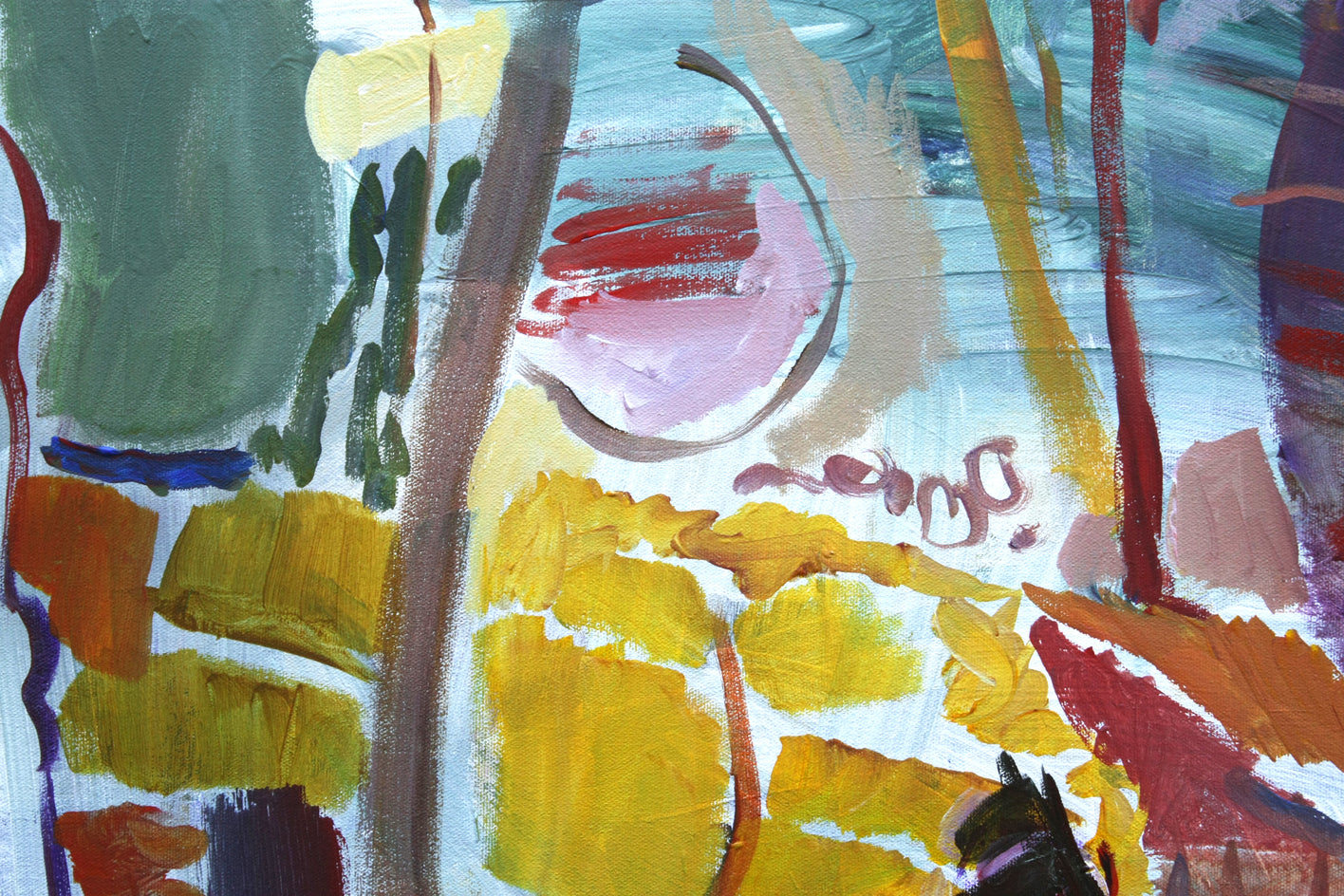 Onset of Autumn by Robert Hofherr |  Closeup View of Artwork 