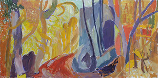 Original art for sale at UGallery.com | Passage by Robert Hofherr | $3,200 | acrylic painting | 24' h x 48' w | thumbnail 1