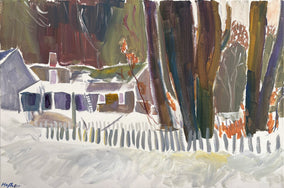 Original art for sale at UGallery.com | Picket Fence by Robert Hofherr | $1,025 | acrylic painting | 20' h x 30' w
