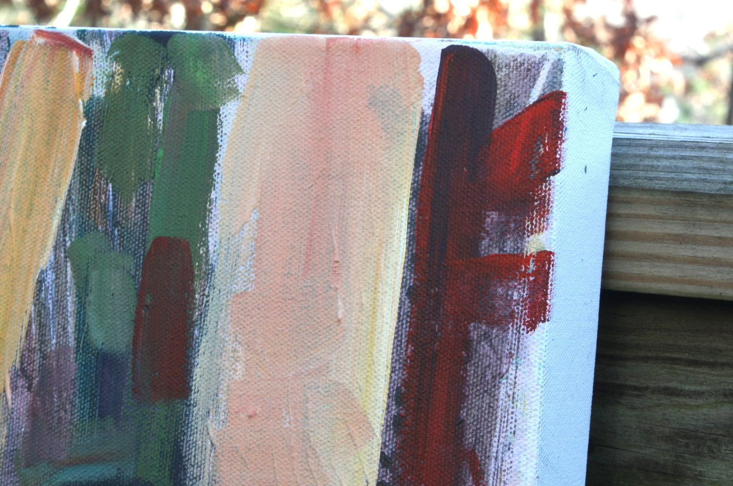 Pine Woods by Robert Hofherr |  Side View of Artwork 