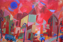 Original art for sale at UGallery.com | Positively 14th Street by Robert Hofherr | $1,275 | acrylic painting | 24' h x 30' w | thumbnail 4