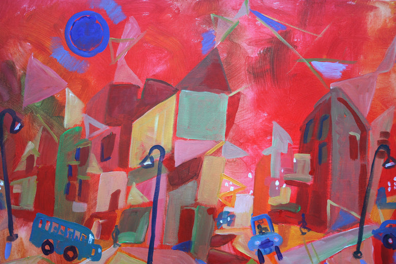 Positively 14th Street by Robert Hofherr |   Closeup View of Artwork 