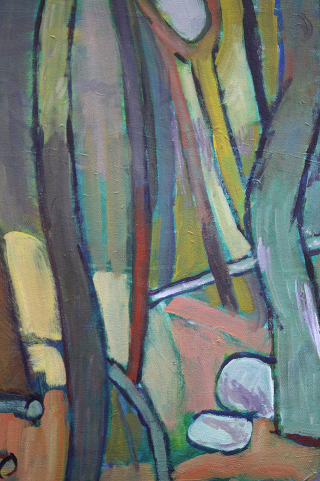 Reflective Pool by Robert Hofherr |  Closeup View of Artwork 